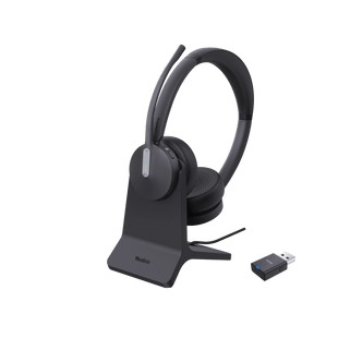 Diadema Inalámbrica WH64 Hybrid Dual de Yealink para Trabajo Multiplataforma con DECT y Bluetooth 5.2