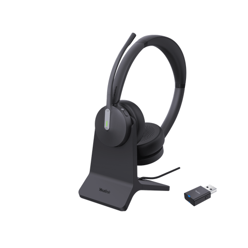Diadema Inalámbrica WH64 Hybrid Dual de Yealink para Trabajo Multiplataforma con DECT y Bluetooth 5.2