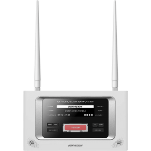 (HikFire) Panel Inalámbrico de Detección de Incendio (Gateway LoRa) / Pantalla LCD Táctil / Comunicación hasta 2 km / Gestión de 128 Dispositivos / Encriptación AES128 / Integración a HikCentral Professiona