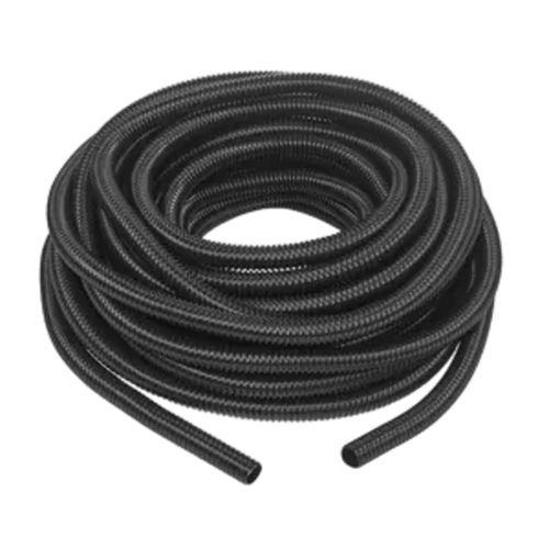 Manguera hermética flexible tipo PolyTuff no metálica, negra de 3/4", 100 pies. Uso comercial/industrial.