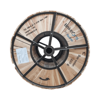 Carrete de 4 Km Fibra Óptica Aerea Figura 8 Armada Antirroedor G.652D, Monomodo de 6 Hilos, Exterior,  Span 120