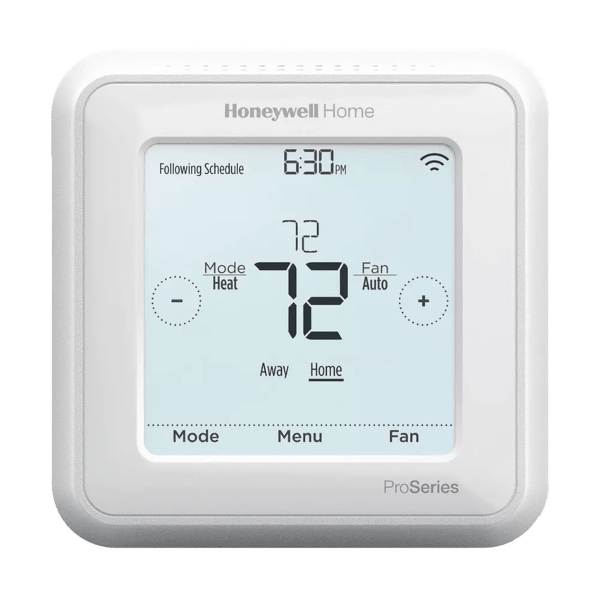Termostato Programable T6 Pro Z-Wave® / Compatible con Sistemas de Bomba de Calor 3H/2C y Convencionales 2H/2C / Sensor Exterior / Z-Wave Plus Certificado / SmartStart / 5 Años de Garantía