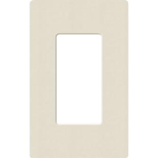 Placa de pared 1 espacio, para atenuador (dimmer), apagador ó control remoto inalámbrico LUTRON.