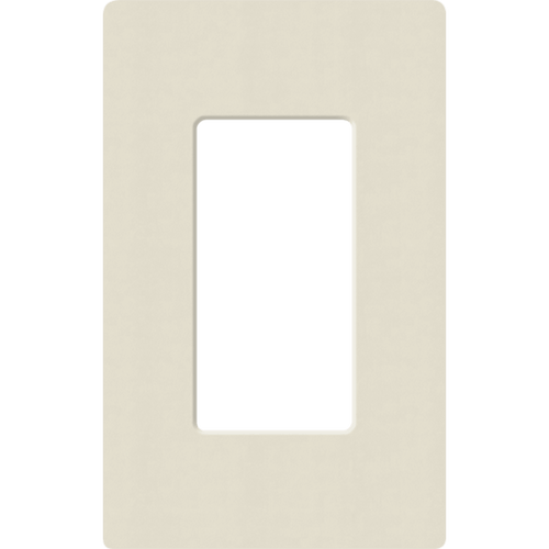 Placa de pared 1 espacio, para atenuador (dimmer), apagador ó control remoto inalámbrico LUTRON.