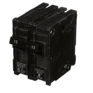 Interruptor automático enchufable tipo QP 2 polos, 15 amp