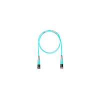 Jumper de Fibra Óptica Multimodo 50/125 OM4, SC-SC Duplex, OFNR (Riser), Color Aqua, 3 Metros