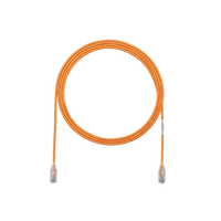 Cable de Parcheo TX6, UTP Cat6, Diámetro Reducido (28AWG), Color Narnaja, 0.30 Metros (1 Pie)