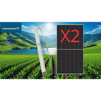 Kit De Bombeo Solar/ Bomba 035Kw / Módulos Solares 610w