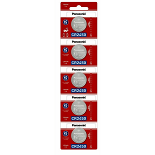 Batería de Litio tipo Moneda 3V / CR2450/ Tira c/5pz  (No recargable)