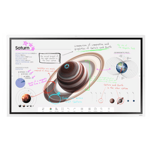 Pizarra Interactiva Digital / 55" 4K UHD (3840x2160) / Touch IR 20 Puntos / Whiteboard 4 Usuarios Simultáneos / Tizen 9.0 / WiFi / VESA 400x400