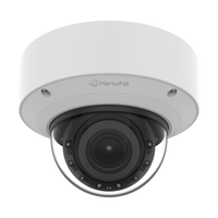 Cámara Domo AI IR 5MP / Motorizado Varifocal 3.3~9.3mm / Doble NPU / Análisis Inteligente / WDR 120dB / IR 50m / IP52 IK10 / PoE / Wisenet 9