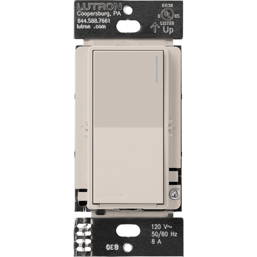 (RadioRa3) Apagador Sunnata color blanco para linea Radio Ra3, 8A de iluminacion, 5.8A Motor