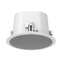 Altavoz IP para instalacion en plafon / 10W / PoE+ / Para integración con sistema Hanwha / SIP, IPv4, HTTP, DNS, NTP, TCP, UDP, ARP.