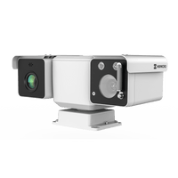 Mini Punta de Poste IP Dual / Térmica 25 mm (384 X 288) + Óptico 32X (4 Megapixel) / 800 mts IR / IP66 / Detección de Temperatura / microSD