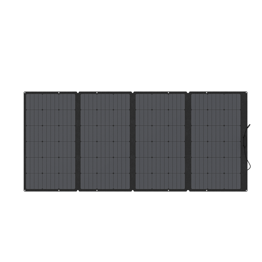 Módulo Solar Portátil y Flexible de 400W Recomendado para Estaciones Portátiles EcoFlow / Ajuste de Ángulo / Carga Eficiente / Incluye Cable XT60 a MC4