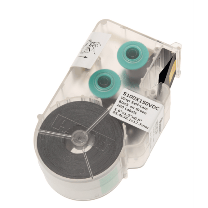 Casete de Etiqueta Auto-Laminada para Cableado de Redes de Cobre, Fibra Óptica o Eléctrico, 200 Etiquetas