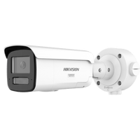 [ PROTECCIÓN ACTIVA ] Bala IP 4 Megapixel / Lente 4 mm / 60 mts IR / Exterior IP67 / Micrófono y Bocina Integrado (Audio de Dos Vías) / DARKFIGHTER / PoE+ / Luz Estroboscopica / ONVIF / Micro SD / 4 Analíticos